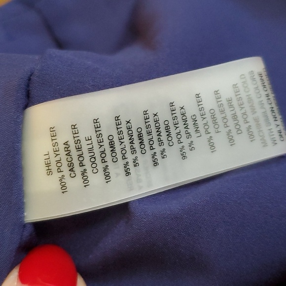 Vince Camuto Colorful Navy Pink Orange Halter w/ Keyhole Maxi Dress w/ Sash sz 2 - Picture 12 of 15